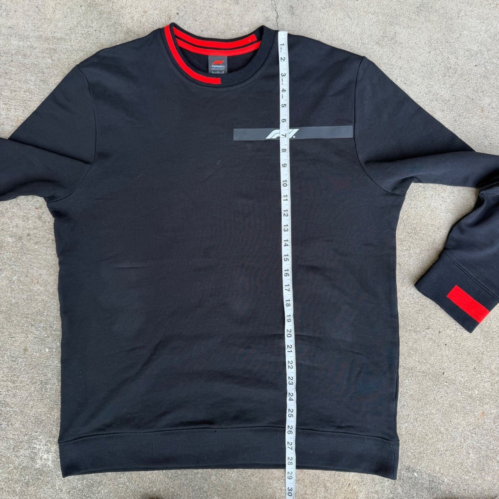 Formula 1 F1 Official Product Mens Crewneck Sweatshirt Black Red Size Large - Picture 5 of 6